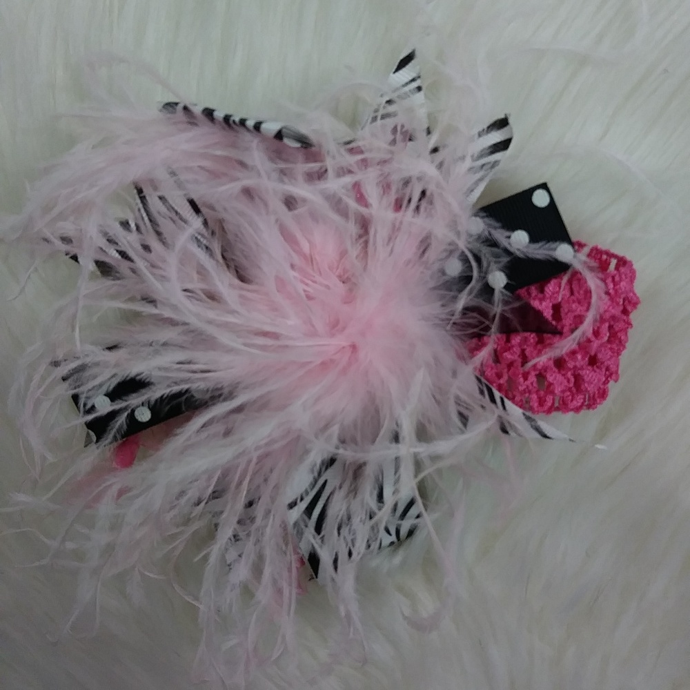 NWOT Boutique feather headband